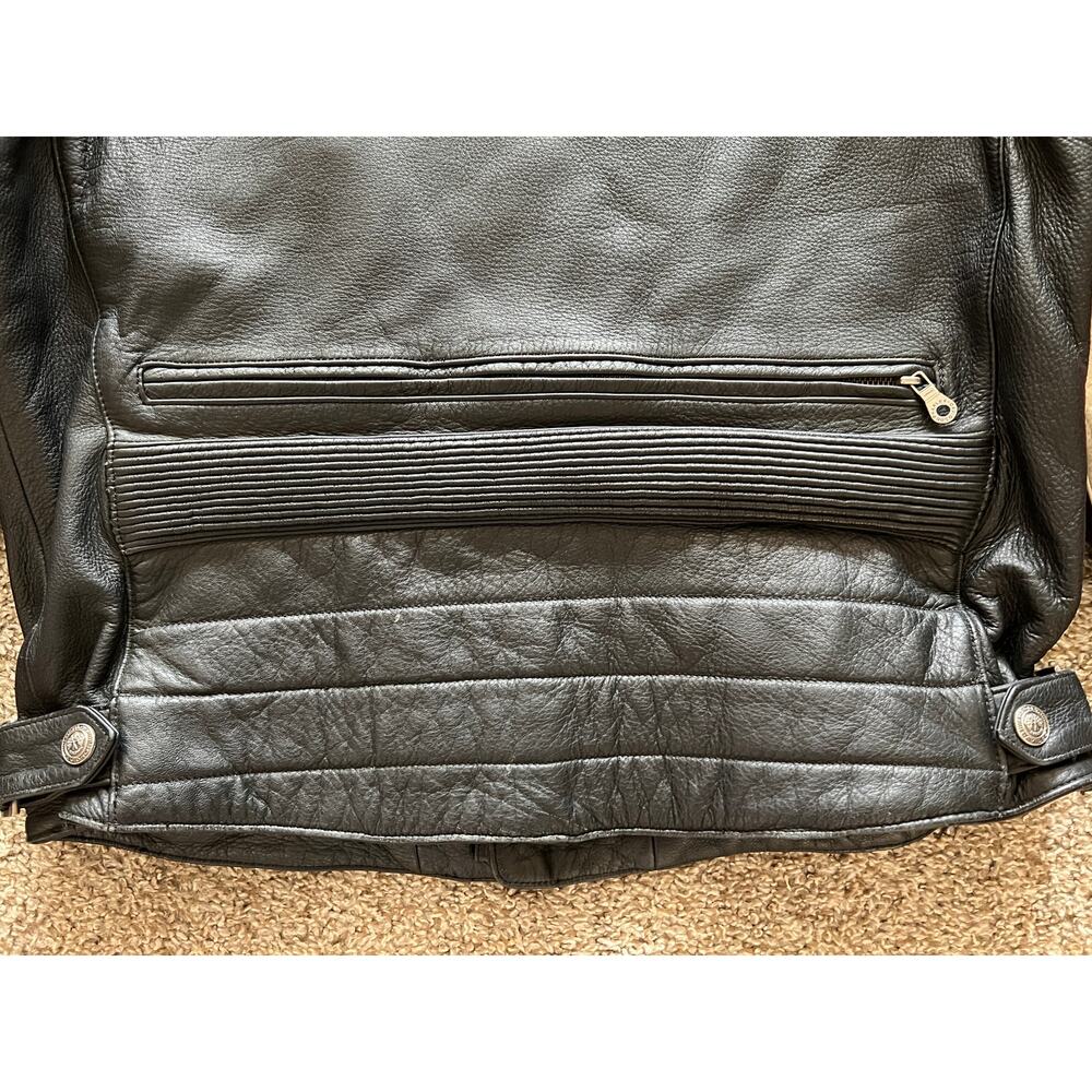 Harley-Davidson Leather Cafe Racer Limited Edition Motorcycle Jacket SZ 2XL USED - Picture 9 of 15